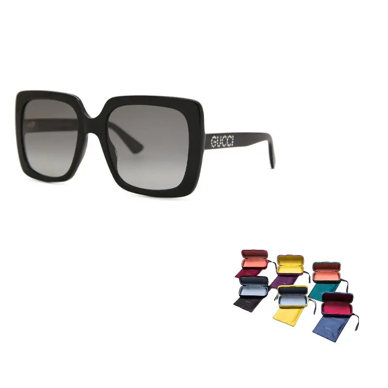 

Солнцезащитные очки Gucci Eyewear Square женские, черный / серый