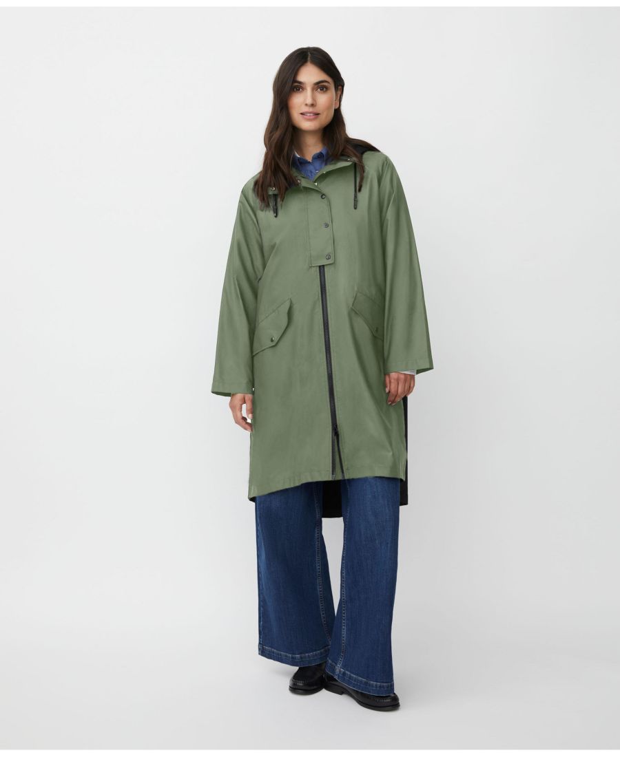 

Женское пальто MaTheia с длинными рукавами и капюшоном Masai Copenhagen, Duck green