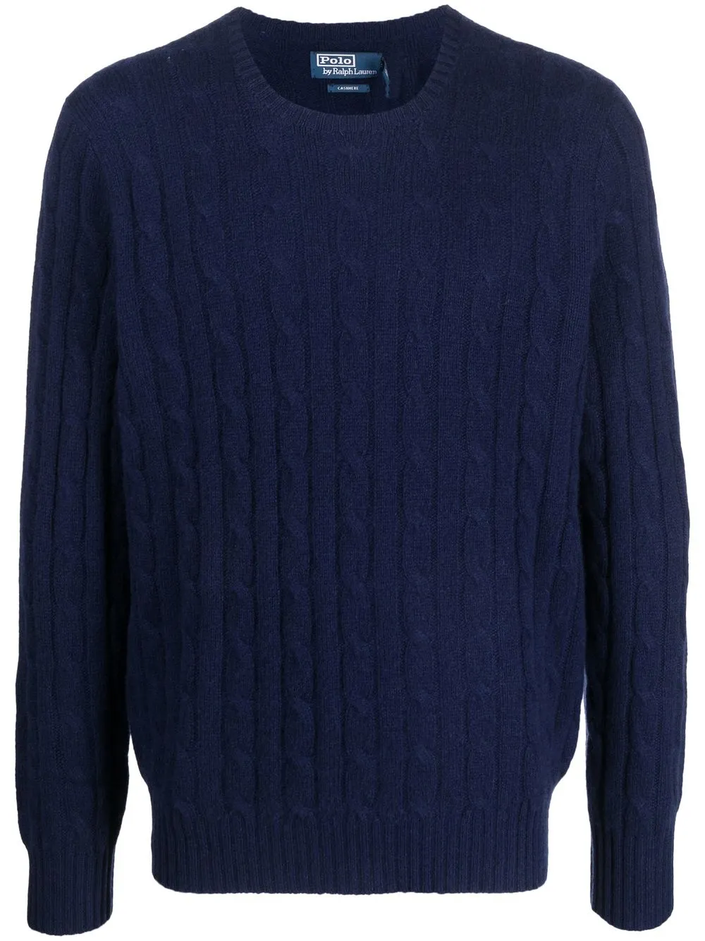 

Кашемировый свитер фактурной вязки POLO RALPH LAUREN, синий