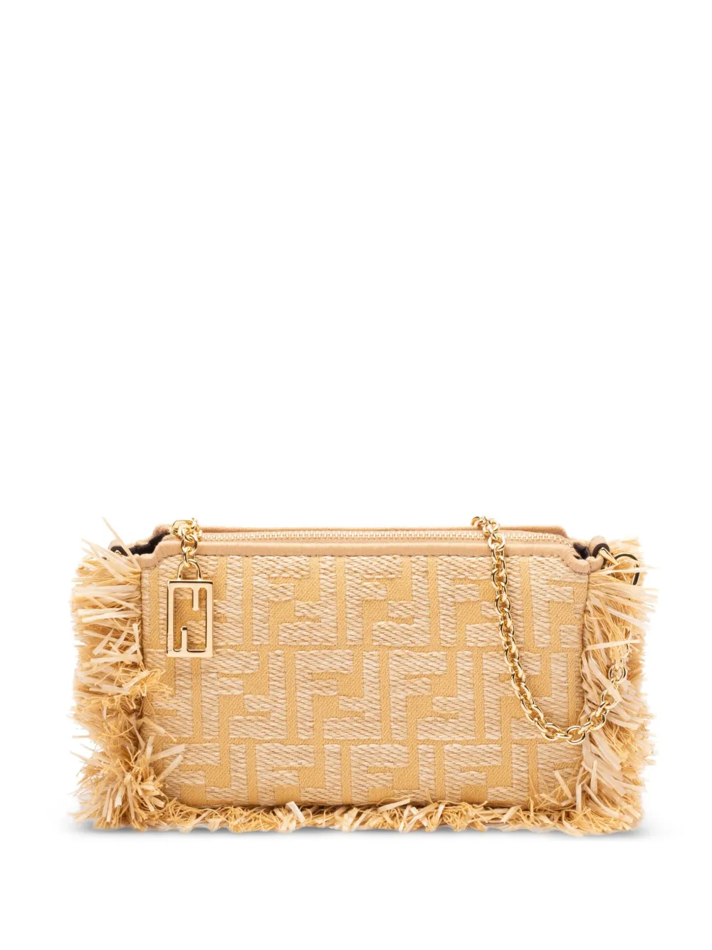 

Сумка Baguette с бахромой FENDI, нейтральный