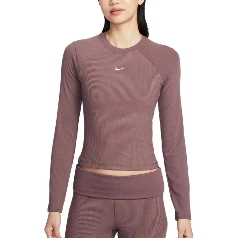 Футболка с рукавом реглан женская Nike, Dark Umber