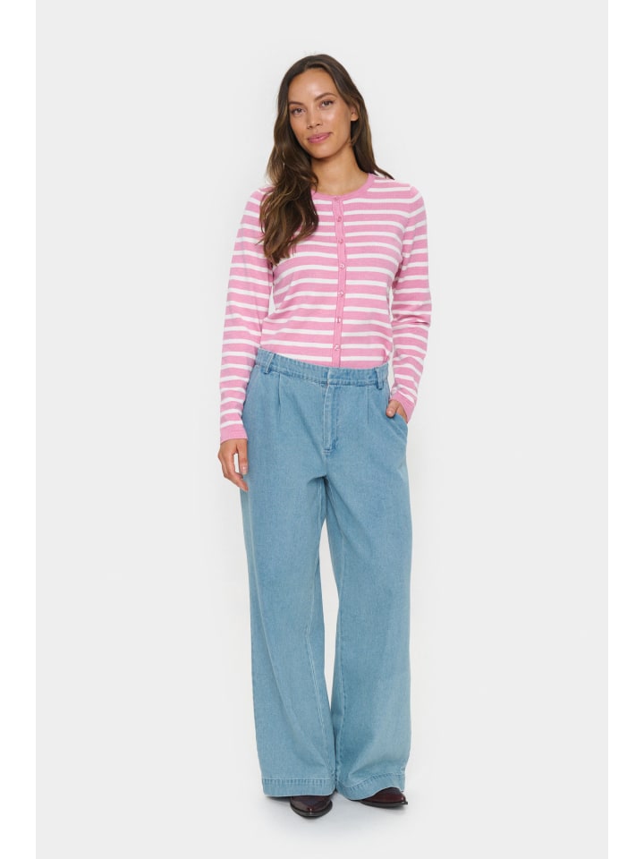 

Кардиган MilaSZ, прямого кроя, в цвете Sea Pink Mel/Ice Stripe SAINT TROPEZ