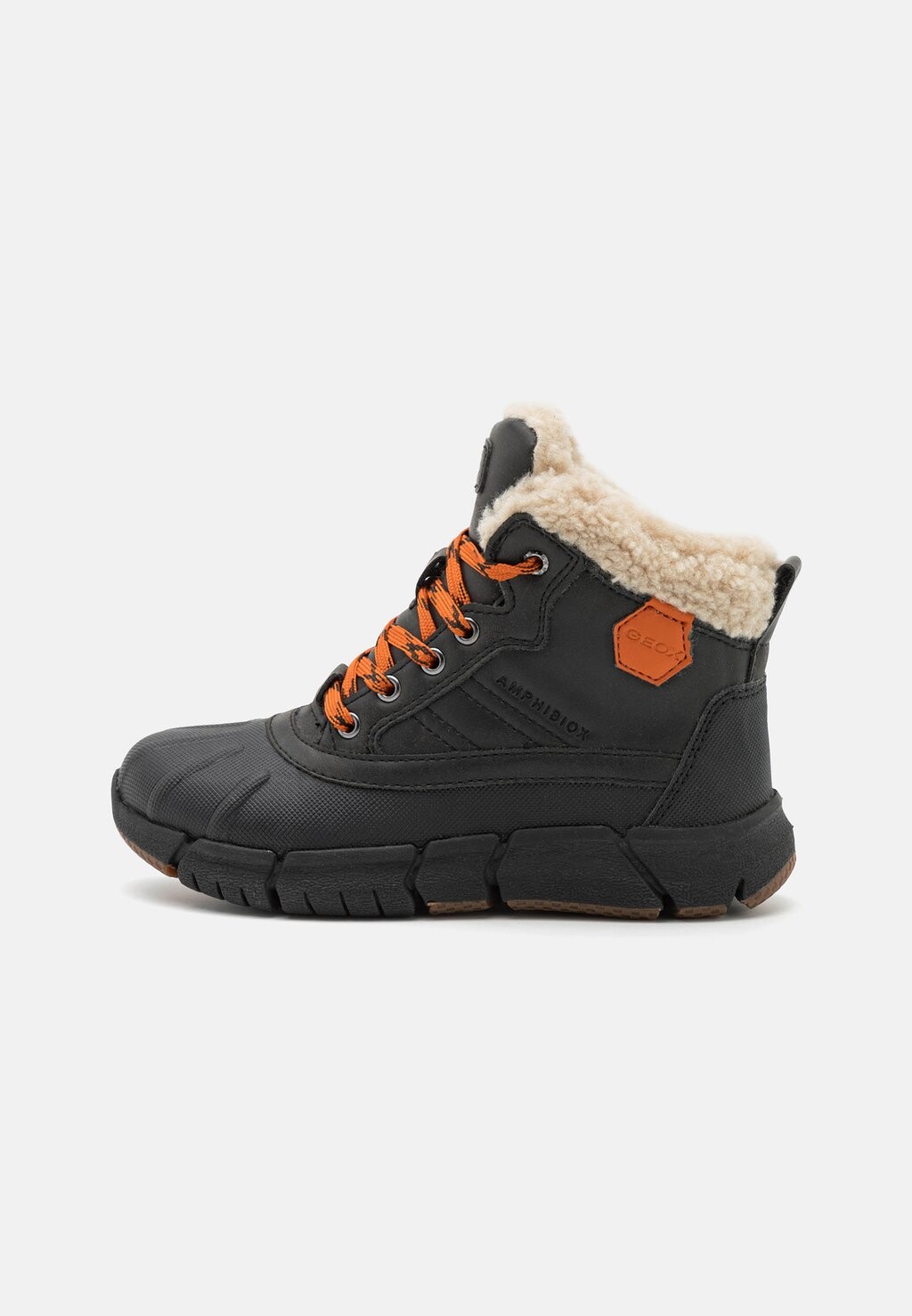 

Ботильоны на шнуровке J FLEXYPER BOY B ABX Geox, цвет black/orange