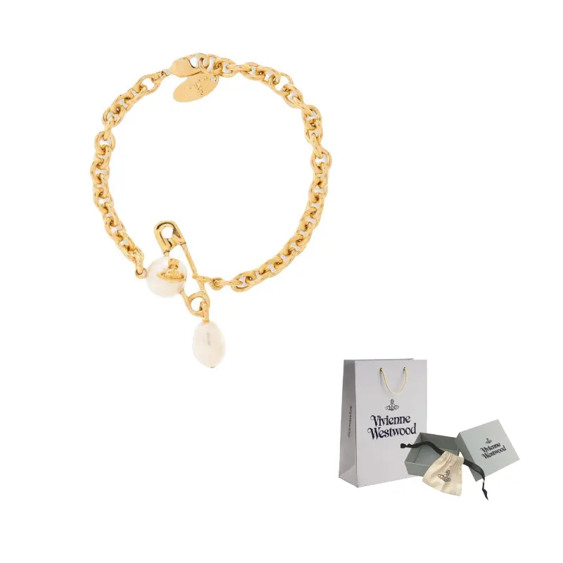 

Браслет с выгравированным логотипом Vivienne Westwood, золото
