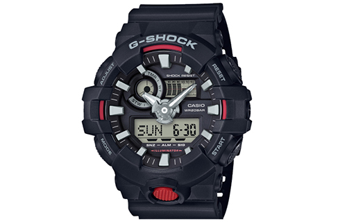 

Мужские часы Casio GA-700-1APR серии Dual Display с жидкокристаллическим и аналоговым дисплеем черные