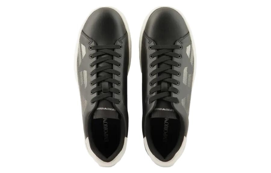 Кроссовки EMPORIO ARMANI Skateboarding Shoes Men Low-top Black, черный — фото 3