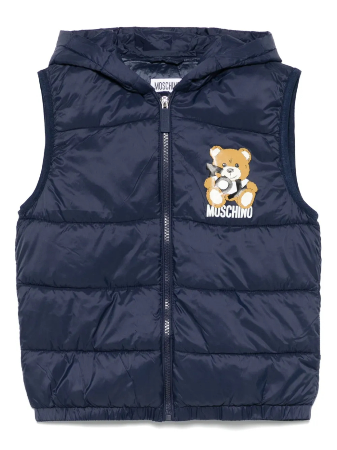

Moschino Kids жилет с принтом Teddy Bear, синий