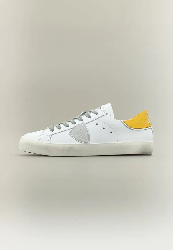 Кроссовки Philippe Model, White/Yellow/Plaster