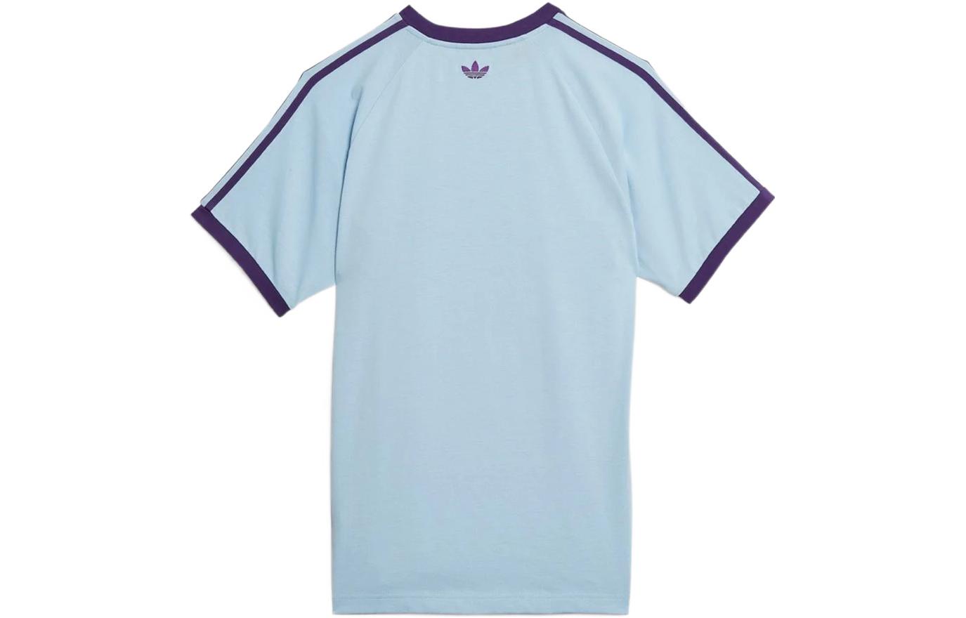 Футболка Kerwin Frost Collection мужская розовая голубая Adidas Originals — фото 3