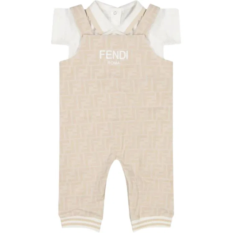 Комбинезон 2 Pack Light Umber FENDI для младенцев и малышей