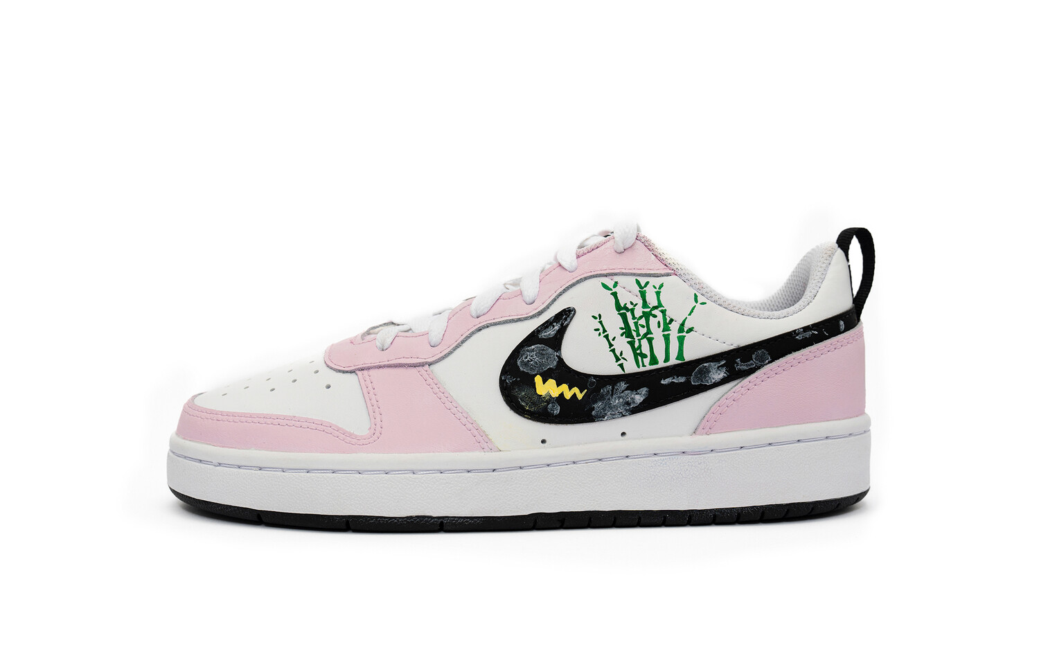

Кроссовки Nike Court Borough Skateboard Shoes Women's Low-Top White Pink, Розовый, Кроссовки Nike Court Borough Skateboard Shoes Women's Low-Top White Pink