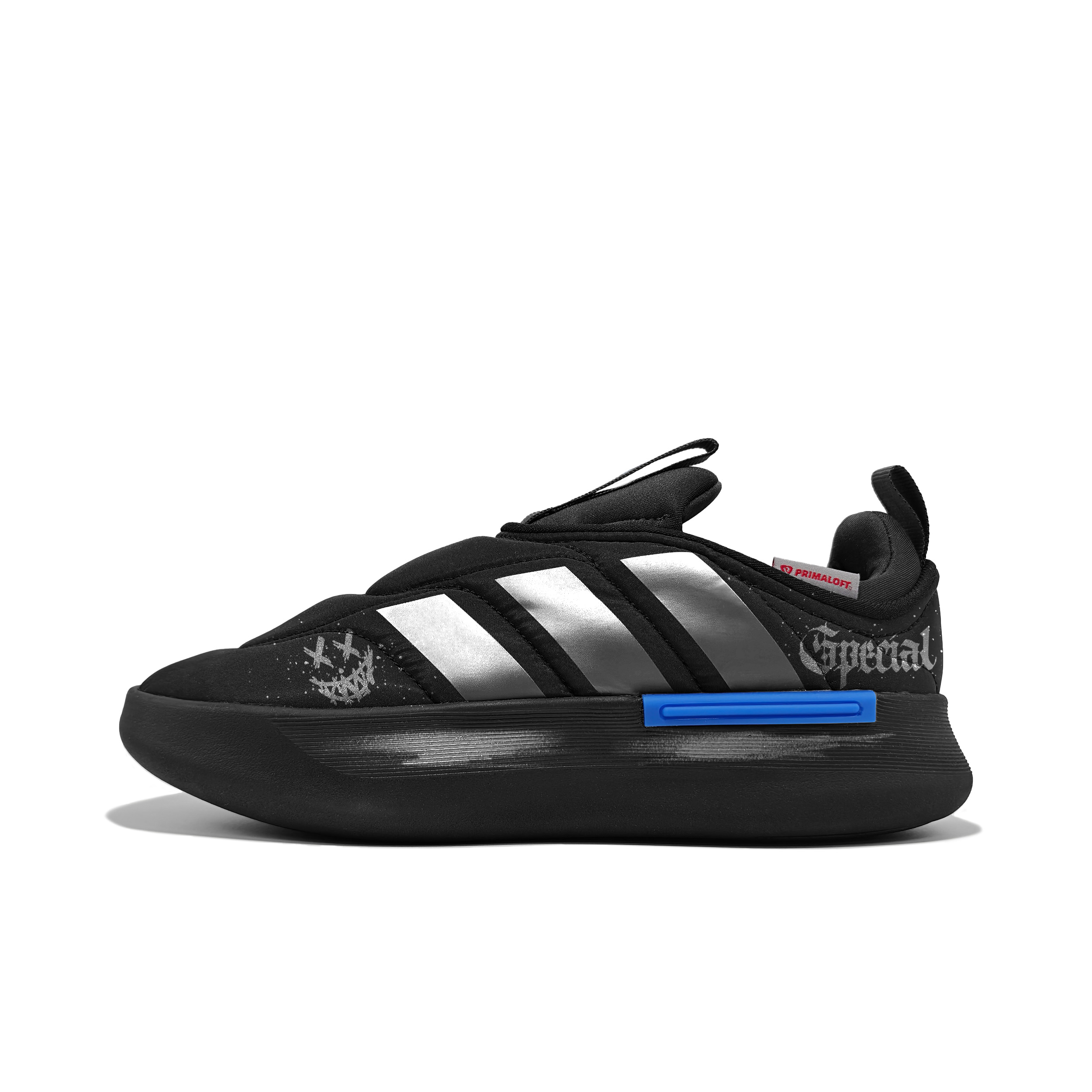 

Adipuff American Graffiti Fabric Cushioning Abrasion Resistant Slip Resistant Low top Casual Shoes Unisex Adidas, черный