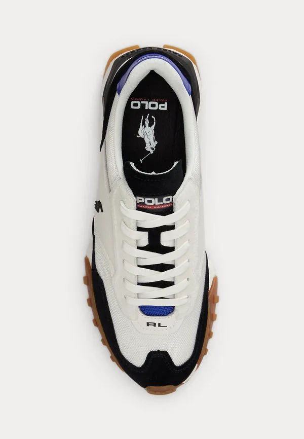 Кроссовки eldridge с замшевыми вставками Polo Ralph Lauren, Deckwash White/Black/Royal — фото 4
