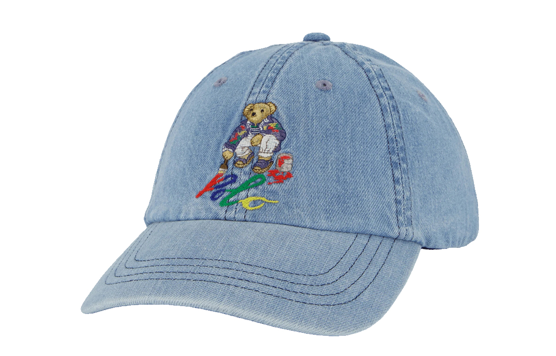 

Хлопковая бейсболка мужская светло-голубая Polo Ralph Lauren