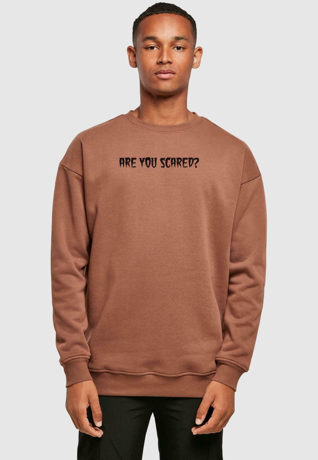 

Толстовка HALLOWEEN ARE YOU SCARED CREWNECK Merchcode, коричневый