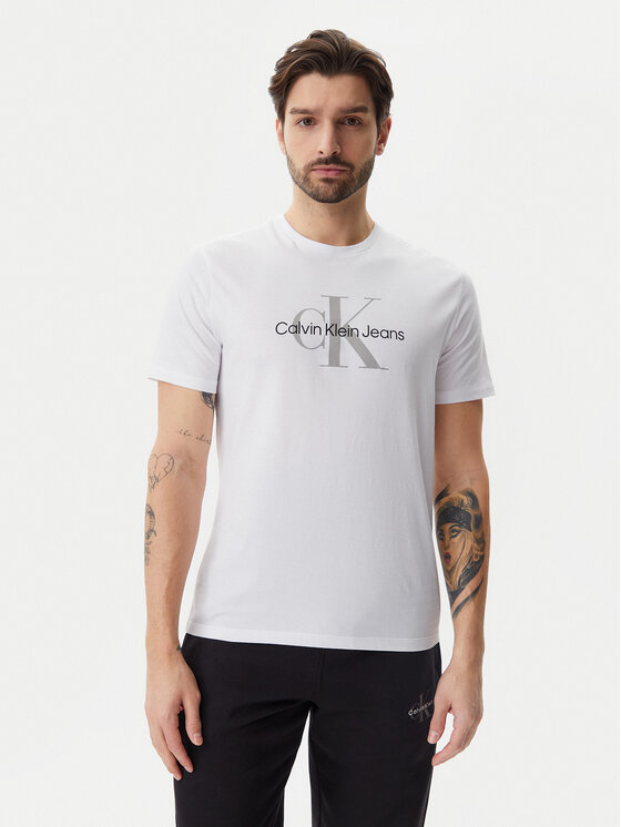

Футболка обычного кроя LV040EM286 Calvin Klein Jeans, белый
