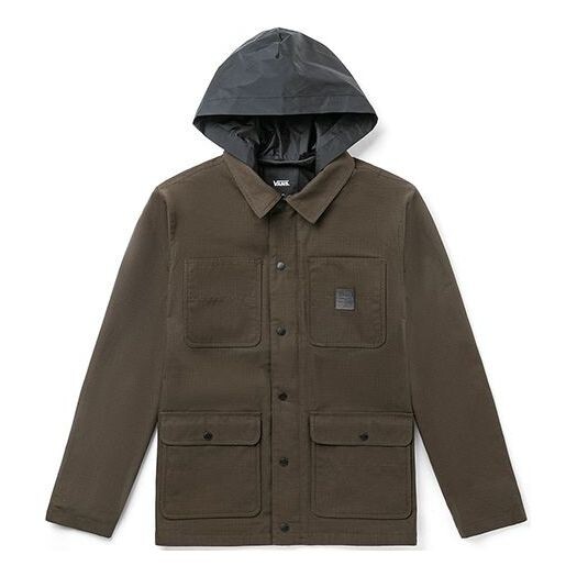 

Куртка men's cargo casual hooded jacket brown Vans, коричневый
