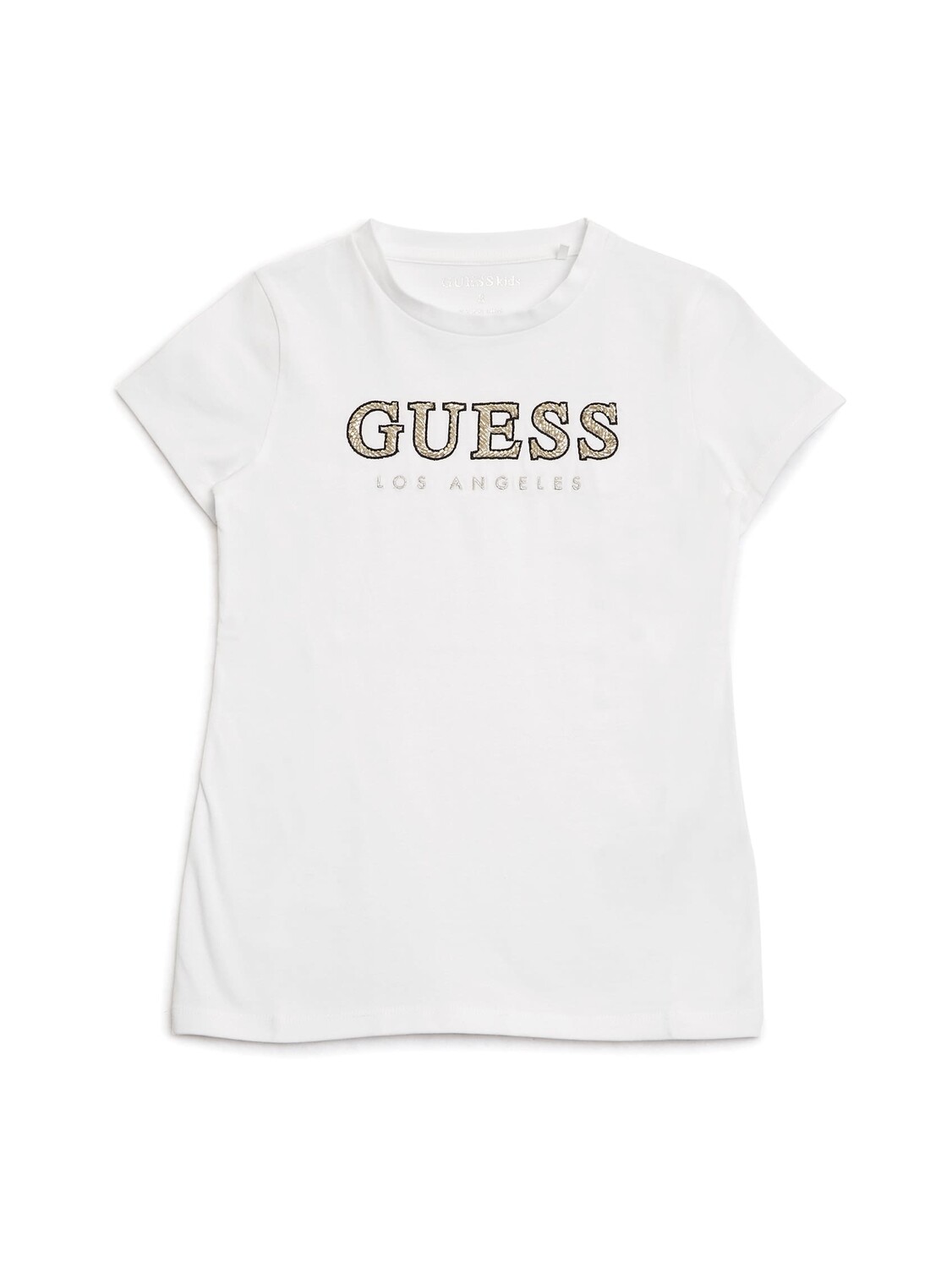 

Футболка Sebas с логотипом из бисера (7-14) Guess Factory, цвет Pure White