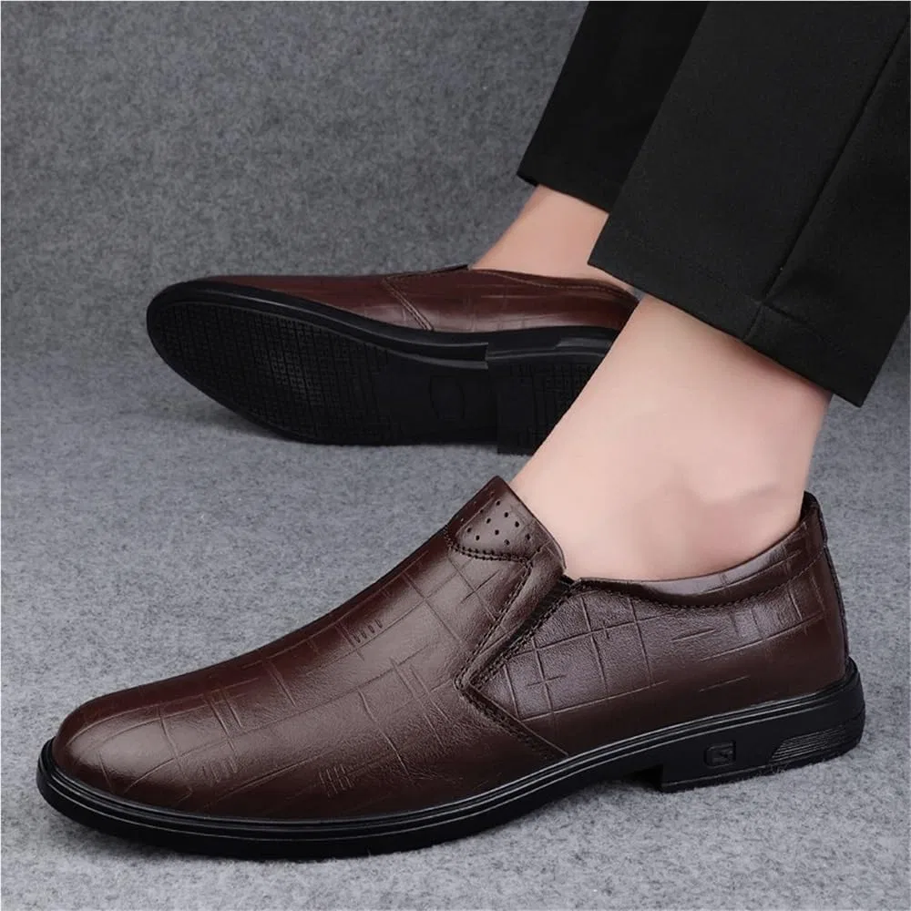 Туфли кожаные Loafers & Slip-Ons, коричневый UOPYNE — фото 2