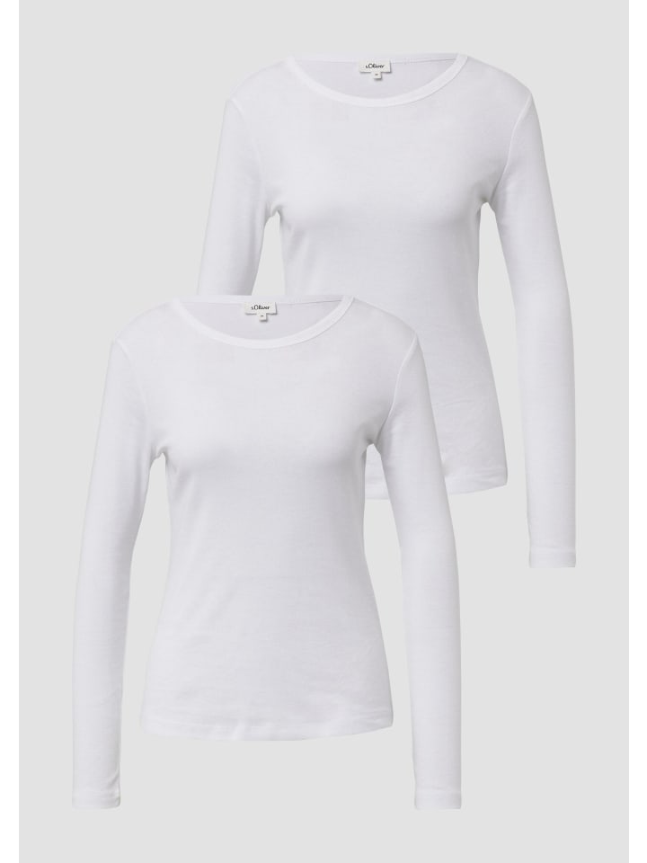 

Футболка в цвете 0100_white s.Oliver, Белый, Футболка в цвете 0100_white s.Oliver