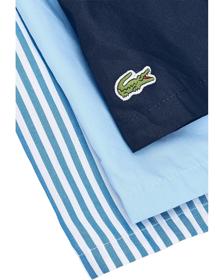 Мужские боксеры Lacoste 3 Pack, светло-голубой/темно-синий/черный — фото 3