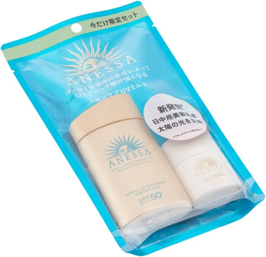 Солнцезащитное молочко ANESSA Perfect UV Skin Care Milk N Trial Set 60 мл — фото 3