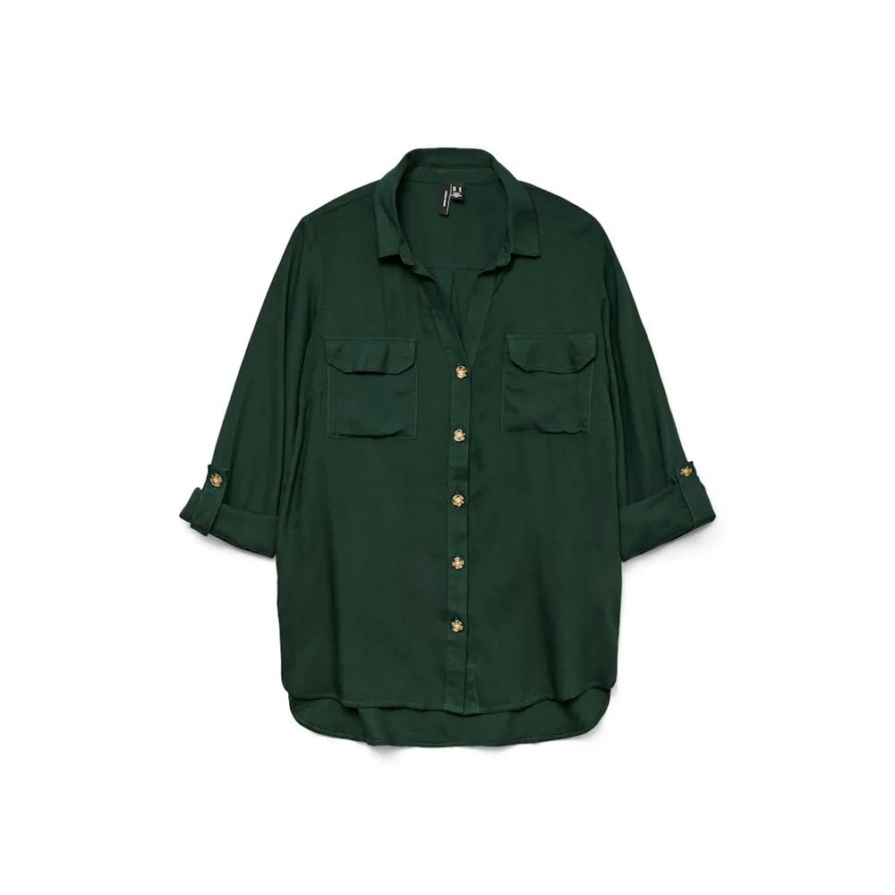 

Рубашка с длинным рукавом Vero Moda Bumpy, зеленый