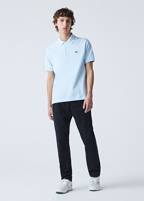 Голубая мужская футболка-поло classic fit l.12.12 Lacoste — фото 2