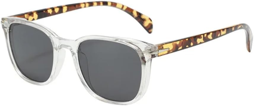 

Солнцезащитные очки с защитой UV400 | Круглая оправа, линзы конфетного цвета | Для женщин и мужчин, для занятий спортом на открытом воздухе и вождения DSVIGF, Clear Hawksbill Grey