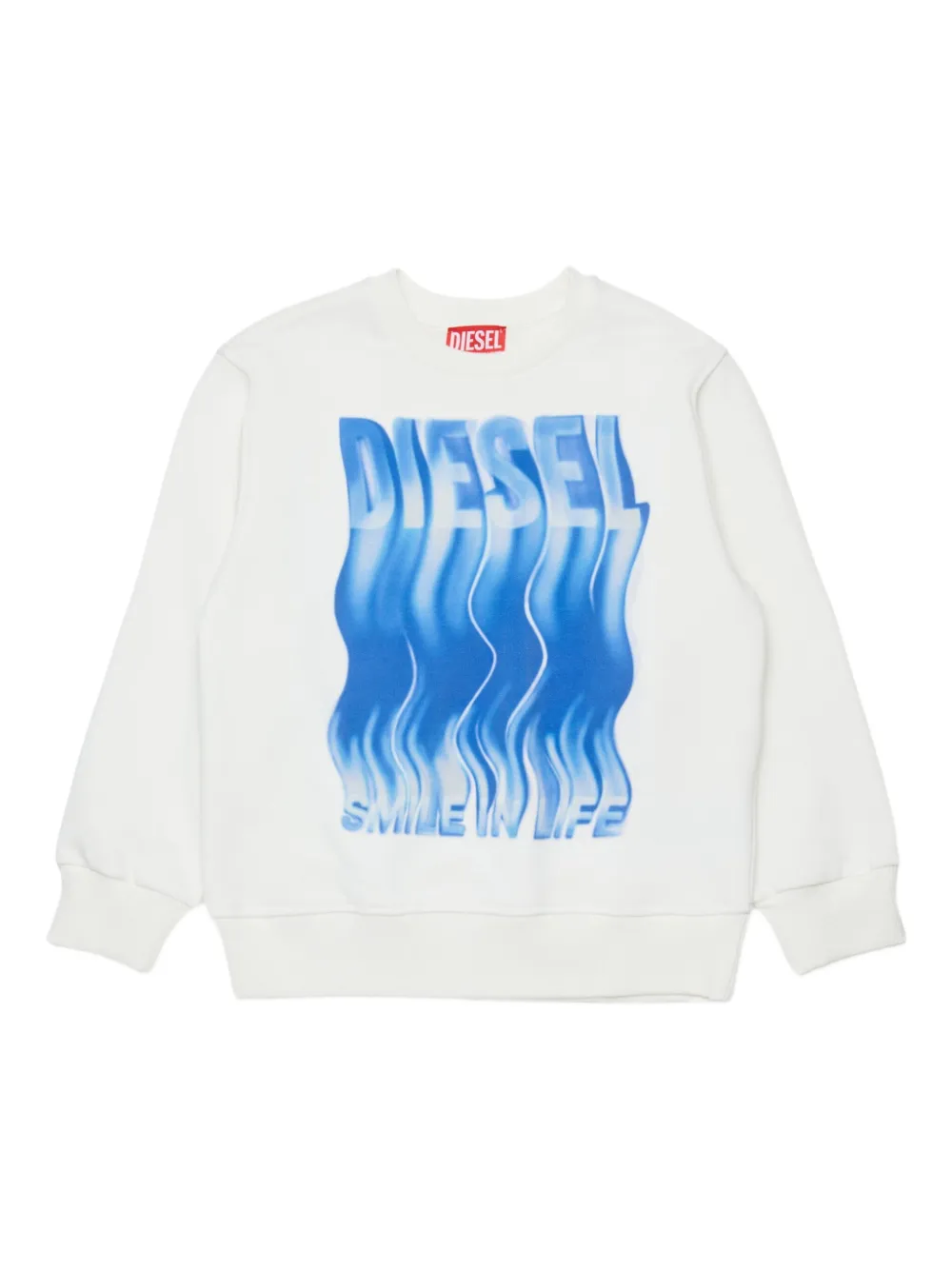 

Толстовка с графичным принтом Diesel Kids, белый