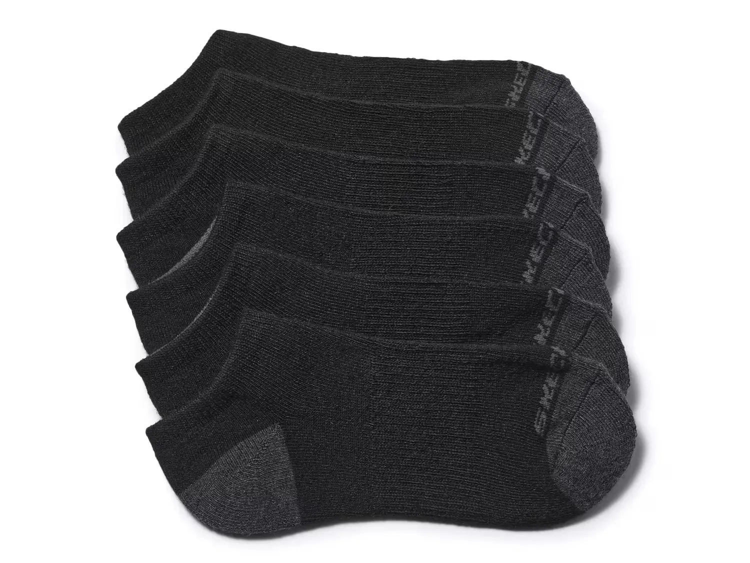 

Детские спортивные носки без шва - набор 6 пар Skechers, Black
