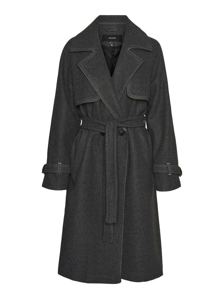 

Зимнее пальто Vero Moda, темно-серый меланж