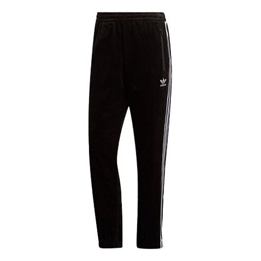 

Спортивные штаны adidas originals Cord BB TP Retro corduroy Stripe Casual Sports Long Pants Black, черный