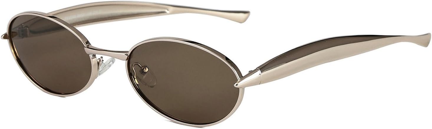 

Laureles Модные маленькие солнцезащитные очки «кошачий глаз» в стиле Y2K для женщин и мужчин, овальные солнцезащитные очки для активного отдыха, путешествий и вечеринок, отличный подарок, C3