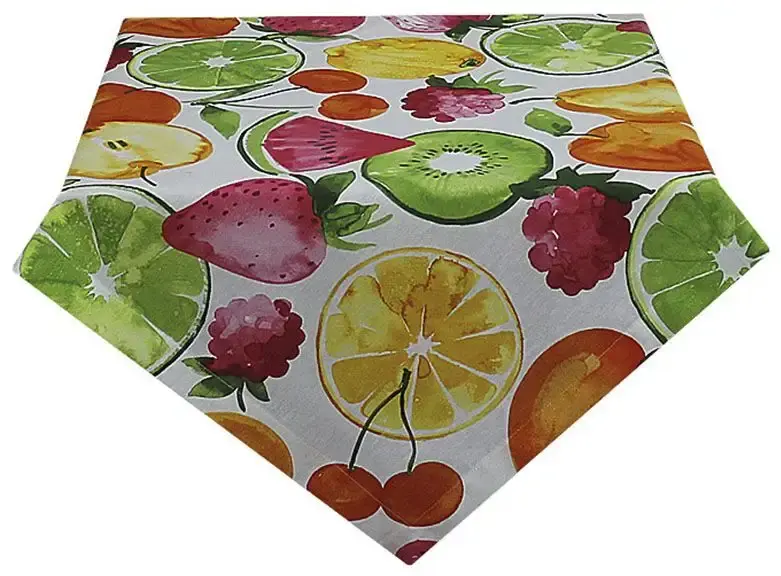

HOSSNER - HOMECOLLECTION среднее одеяло "Frutta", (1 шт.), весеннее украшение, лето 110х110 см, цвет ecru/grün/orange/rot/rosa/gelb