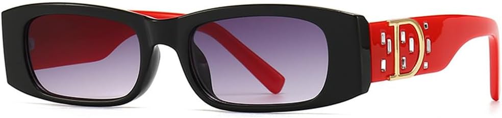 

Женские винтажные прямоугольные солнцезащитные очки, мужские солнцезащитные очки с градиентным переходом цвета, ретро-очки, женские солнцезащитные очки UV400 HDUBFY, 4