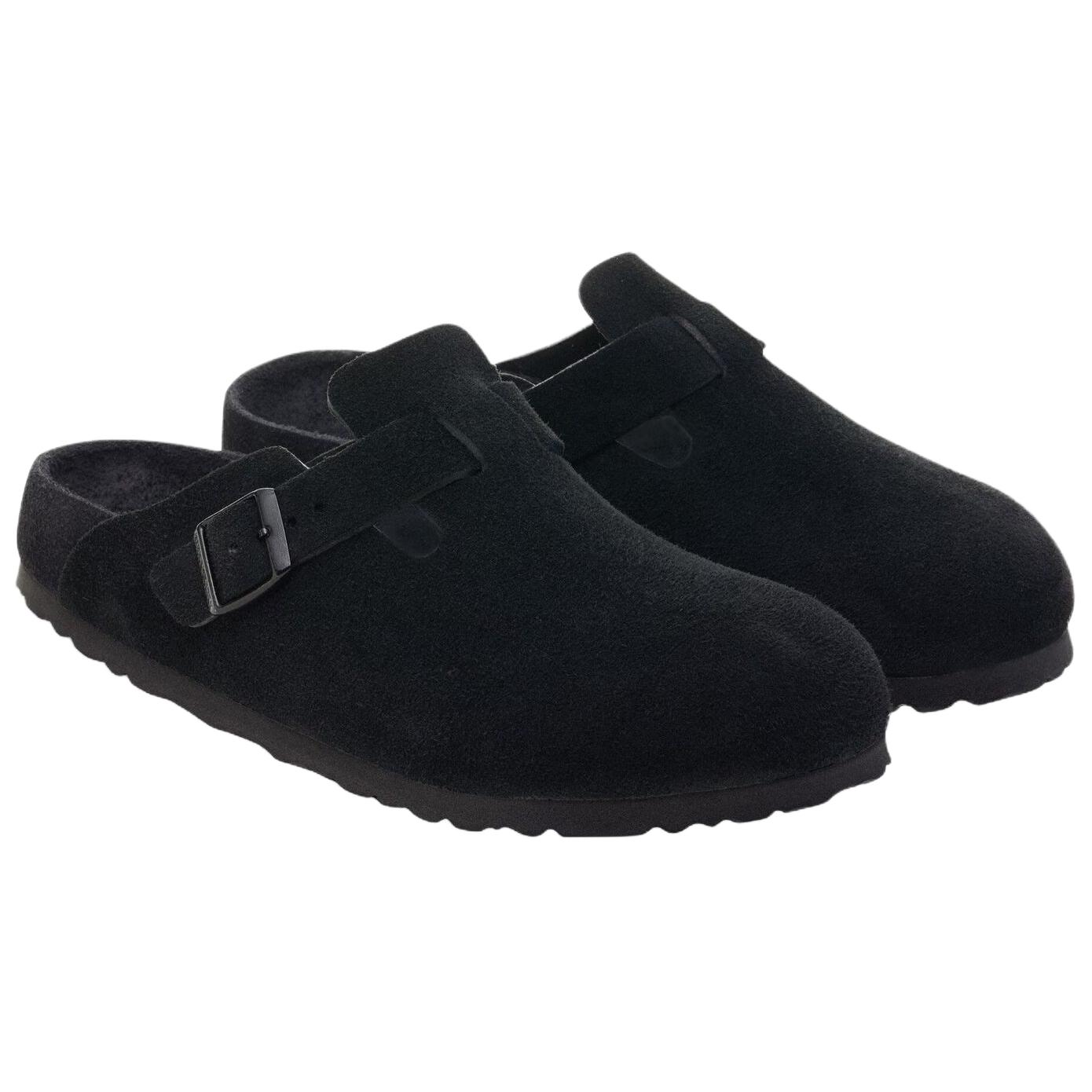 Birkenstock Тапочки Boston EVA с закрытым носком, износостойкие, унисекс, черный, узкие — фото 4