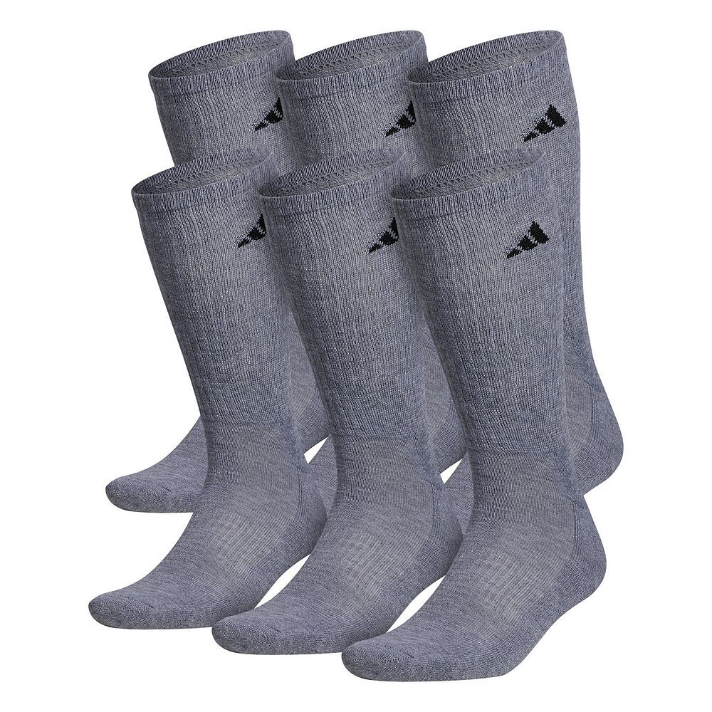 

Мужские 6 пар носков adidas Athletic Mushioned Crew Adidas, цвет Medium Gray