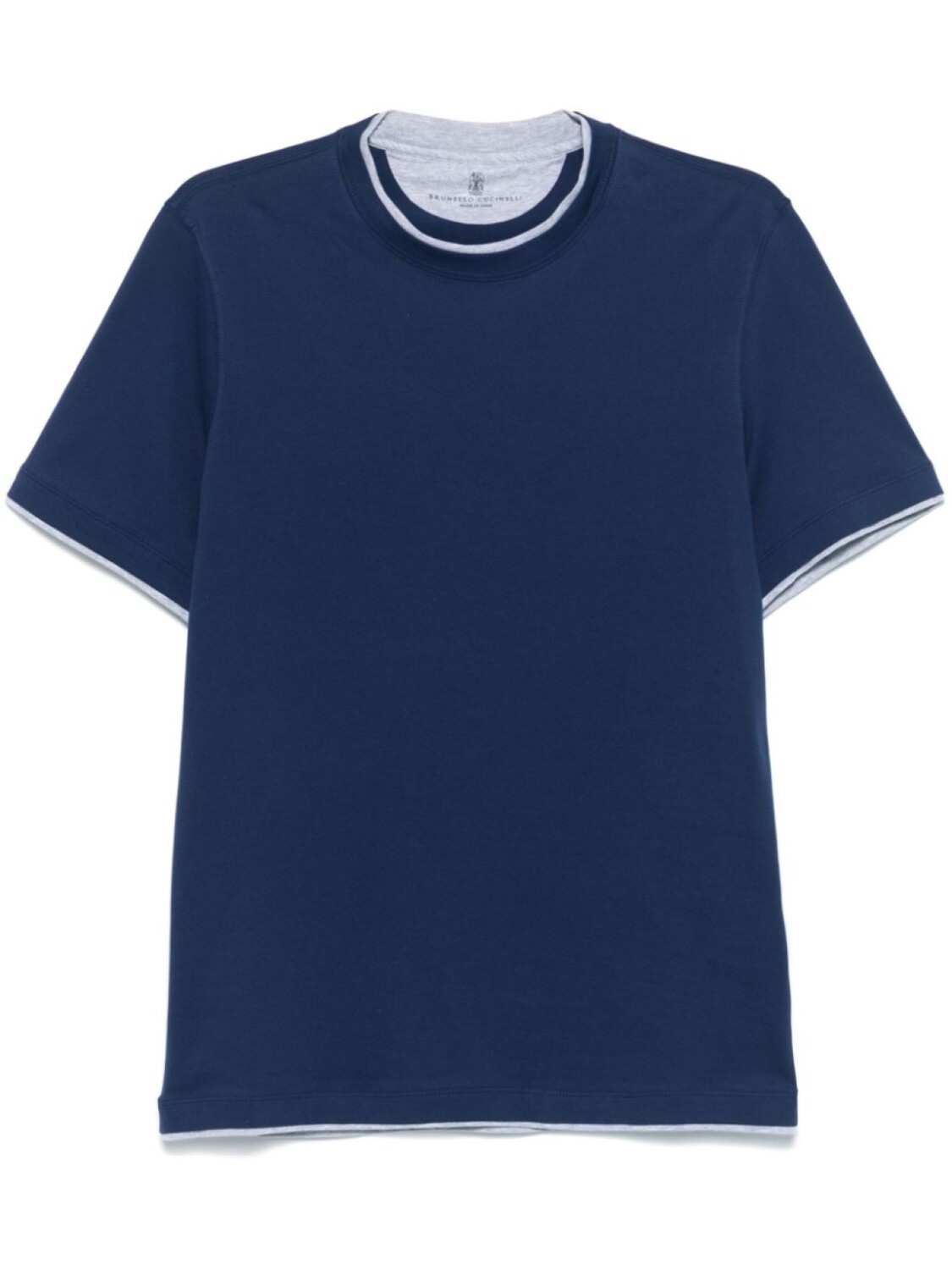 

Brunello Cucinelli футболка с многослойным эффектом, синий