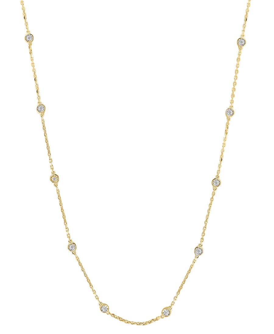 

Колье EFFY Diamond Bezel 18" (1/4 карата) из стерлингового серебра с покрытием из 14-каратного золота EFFY Collection, 714