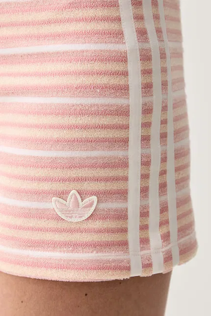 Шорты спортивные из футера Adidas Originals, розовый — фото 4