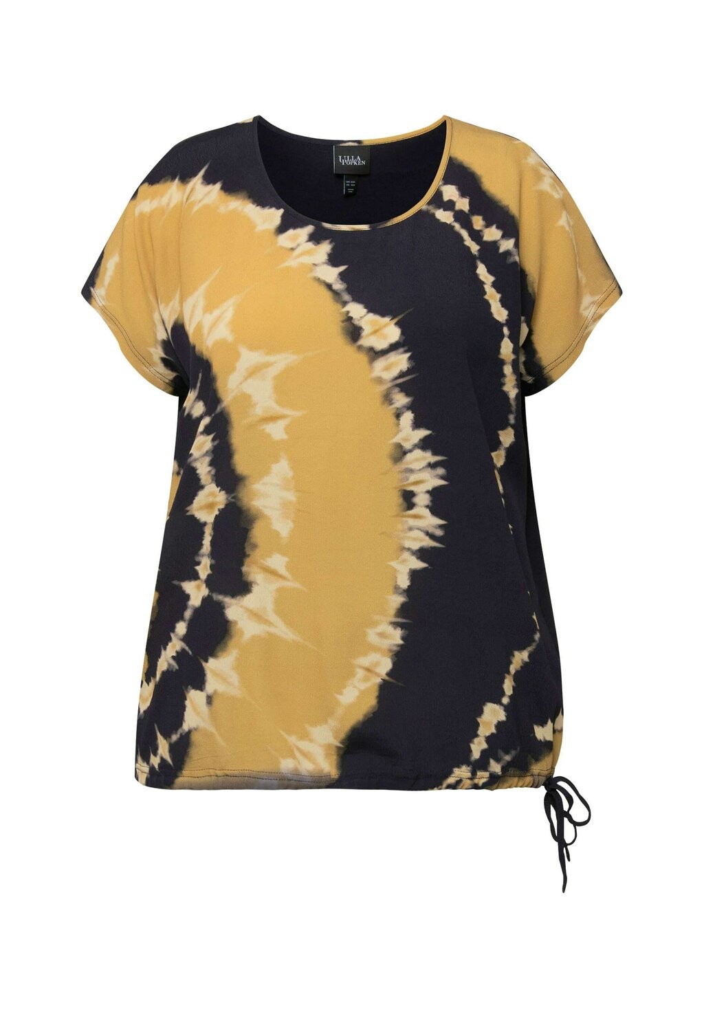 

Футболка с принтом TIE-DYE SHORT SLEEVE Ulla Popken, темно-синий