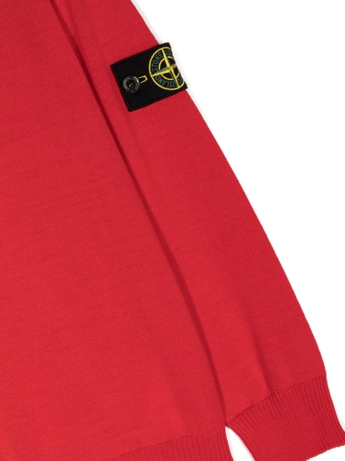 Stone Island Junior толстовка с круглым вырезом и логотипом Compass, красный — фото 3