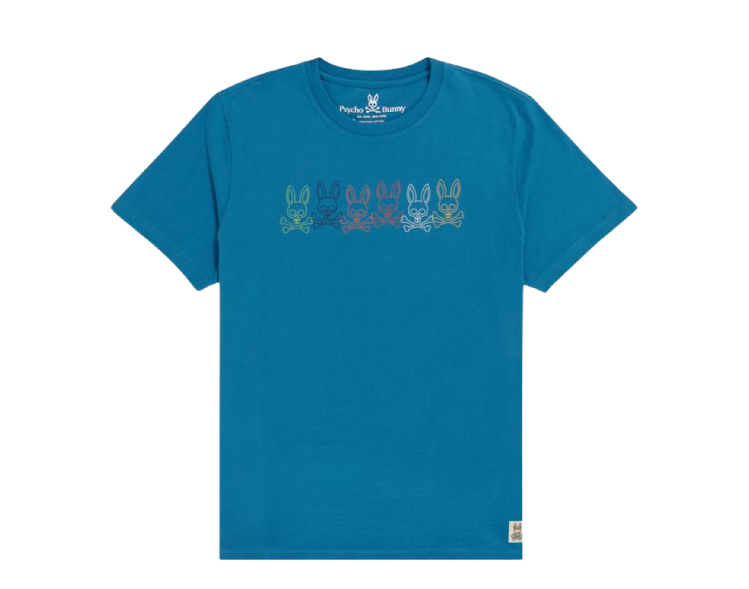 

Футболка Psycho Bunny Barbon Graphic Atlantic Blue/Multi B6U108Q1PC-ABU