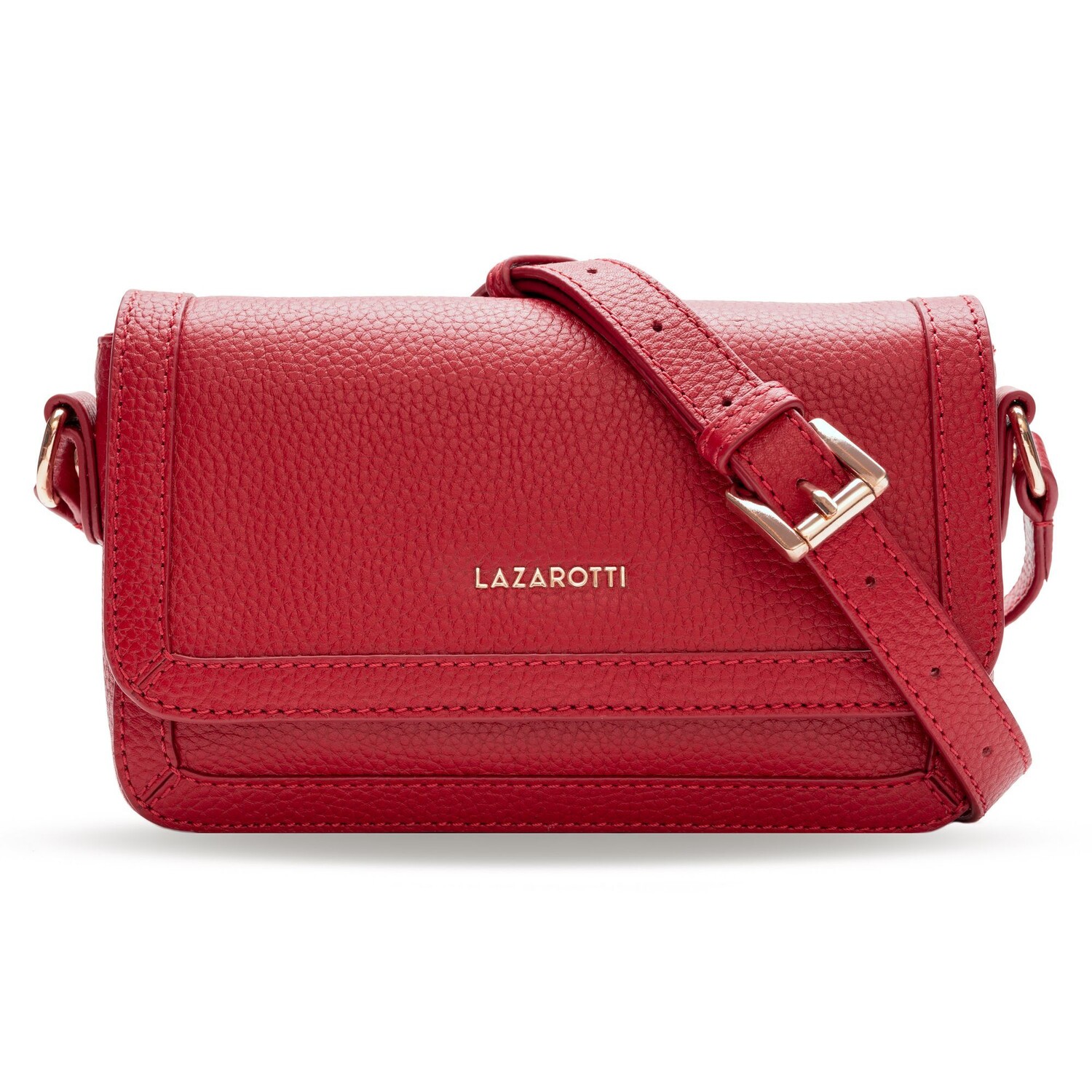 

Сумка через плечо Lazarotti Bologna Leather Umhängetasche Leder 21 см, красный