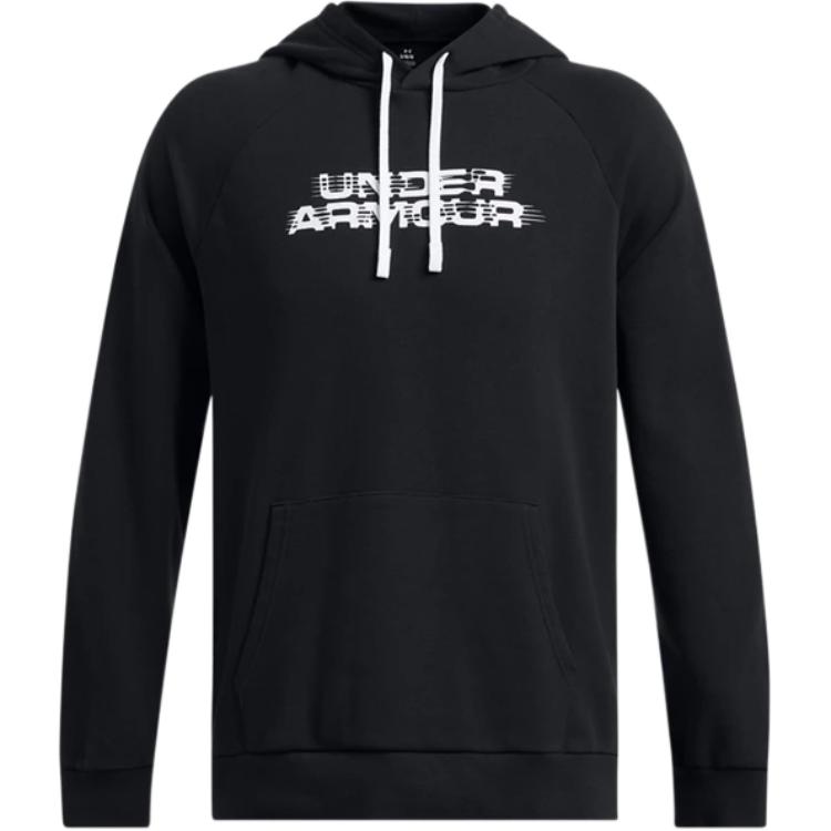 

Толстовка Rival Fleece мужская черно-белая Under Armour