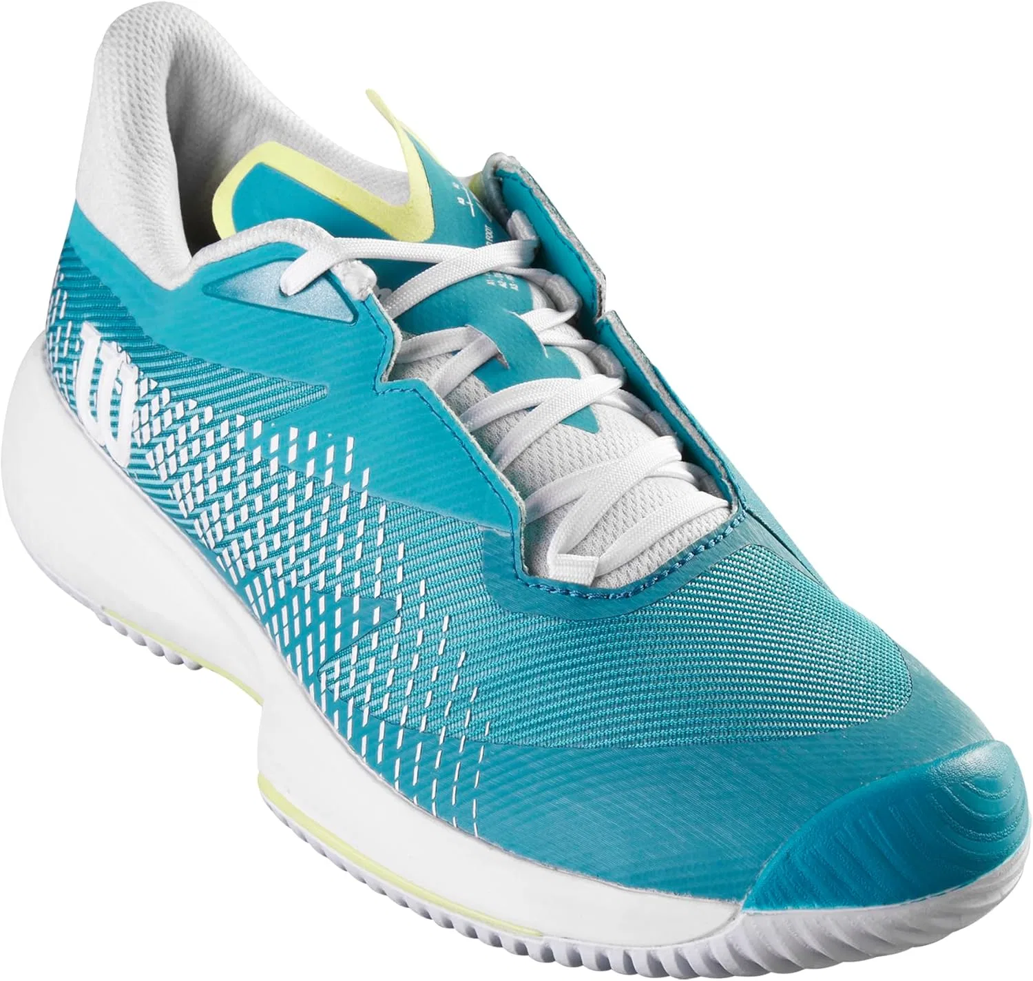 Кроссовки для тенниса KAOS Swift, Wilson, Algiers Blue White Sunny Lime — фото 2