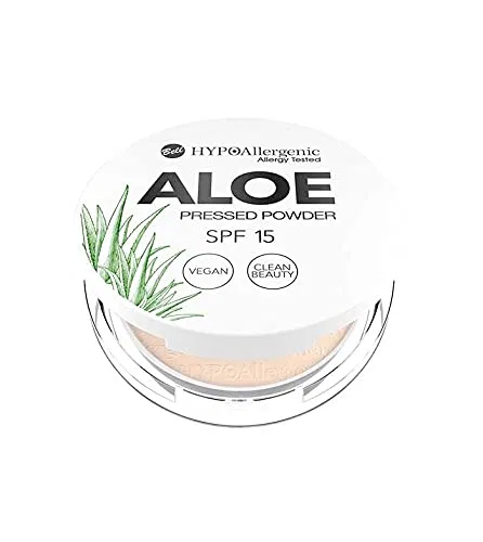 Гипоаллергенная прессованная пудра для лица Bell Hypoallergenic Aloe 04 Honey SPF15, 5 г Bell Hypoallergenic