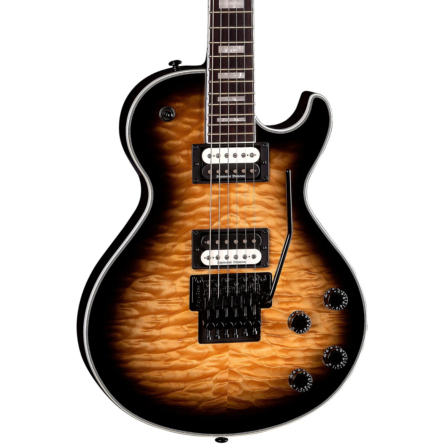 

Стеганый топ Dean Thoroughbred Select с электрогитарой Floyd Natural Black Burst