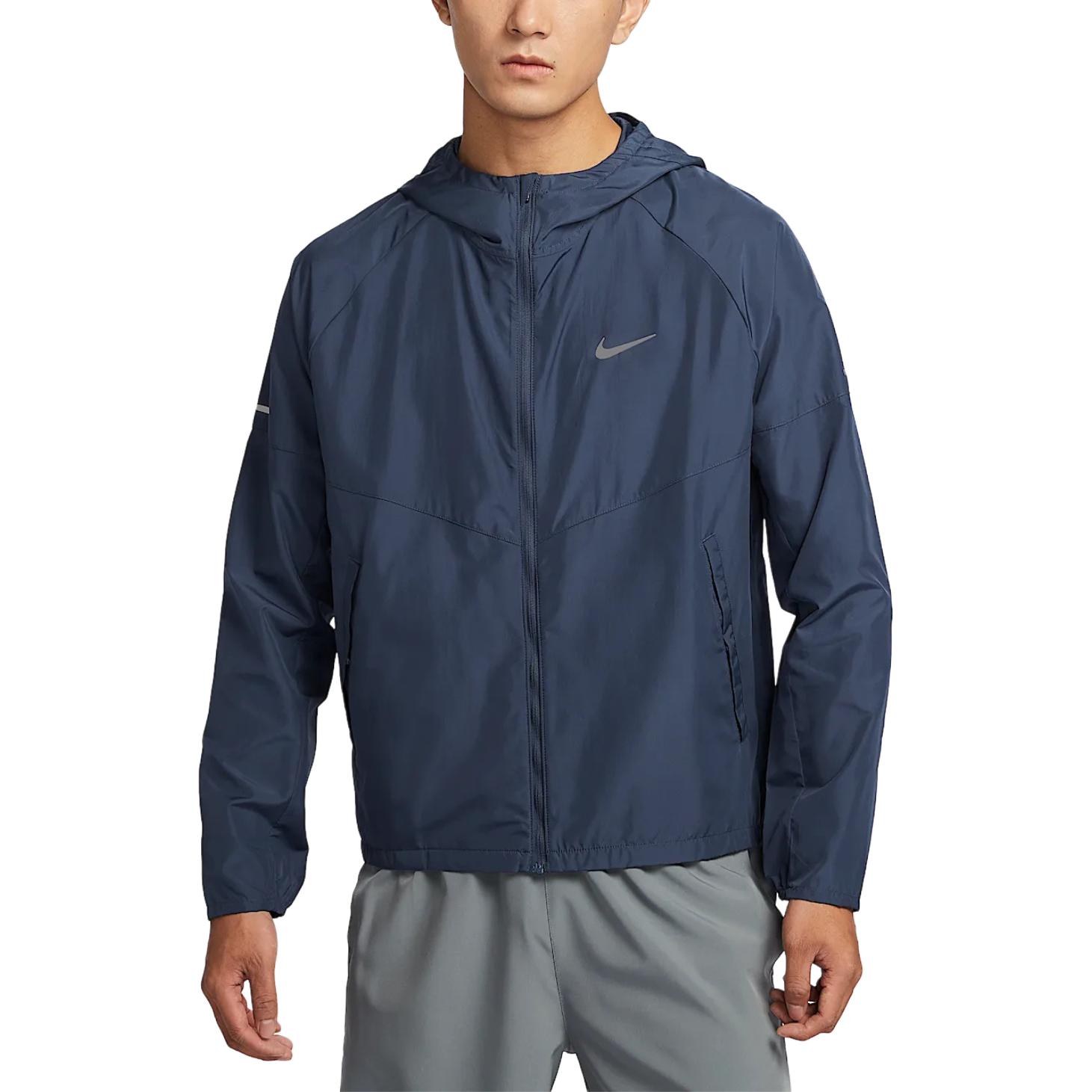 Nike Куртка MILER Repel мужская Молния Синий, Lightning Blue — фото 2